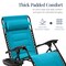 Best Choice Products Oversized Padded Zero Gravity Chair, Folding Outdoor Patio Recliner w/ Side Tray